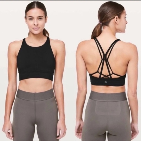 Lululemon Ride & Reflect Bra *lululemon X SoulCycle Black Sz 8 - Picture 1 of 11